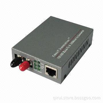 ST fiber media converter, 155M -T1310/R1550- 40km, dual fiber single mode media converter